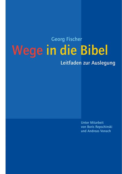 Produktbild: Wege in die Bibel