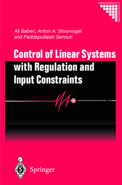 Produktbild: Control of Linear Systems with Regulation and Input Constraints