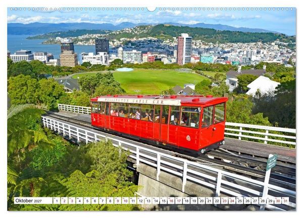 Produktbild: Neuseeland - Land der Kontraste (Wandkalender 2027 DIN A2 quer), CALVENDO Monatskalender