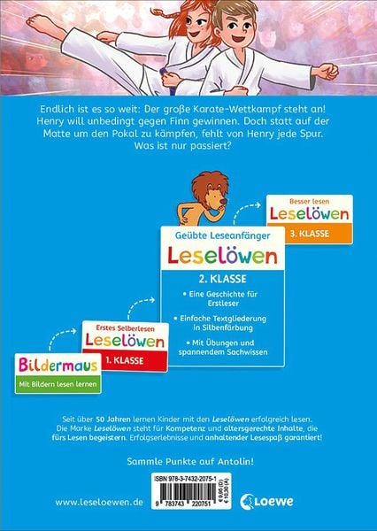 Produktbild: Lesel&ouml;wen 2. Klasse - Der gro&szlig;e Karate-Wettkampf