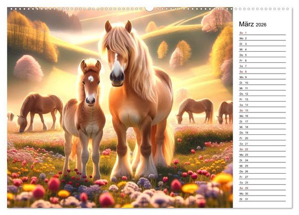 Produktbild: Tinker Tr&auml;ume - Ein Jahr auf zauberhaften Weiden (hochwertiger Premium Wandkalender 2026 DIN A2 quer), Kunstdruck in Hochglanz