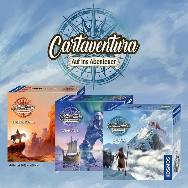 Cartaventura: Vinland, A Kosmos Game, Cooperative Storytelling Card Game, Replayable with Multiple Endings, Historical Theme, for 1 to 6 Players