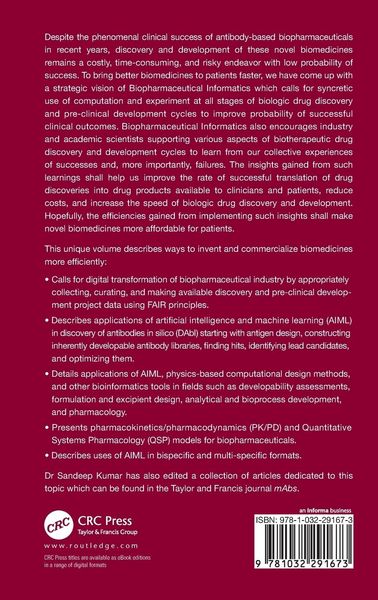 Produktbild: Biopharmaceutical Informatics