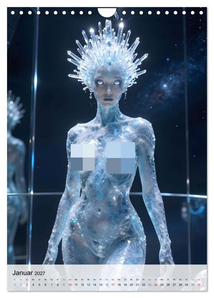 Produktbild: Alien Engel (Wandkalender 2027 DIN A4 hoch), CALVENDO Monatskalender