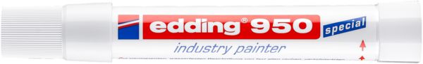 Produktbild: Pastenmarker edding 950 4-950049 Farbe wei&szlig; Strichst&auml;rke bis zu 10 mm
