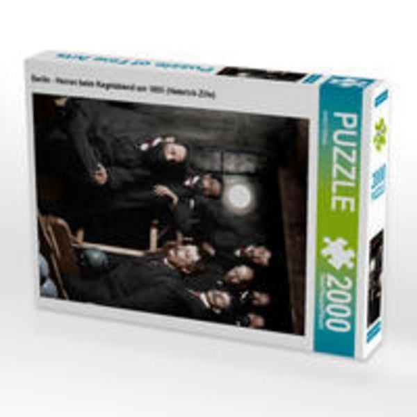 CALVENDO Puzzle Berlin - Herren beim Kegelabend um 1895 (Heinrich Zille) | 2000 Teile Lege-Größe 90 × 67 cm Foto-Puzzle für glückliche Stunden
