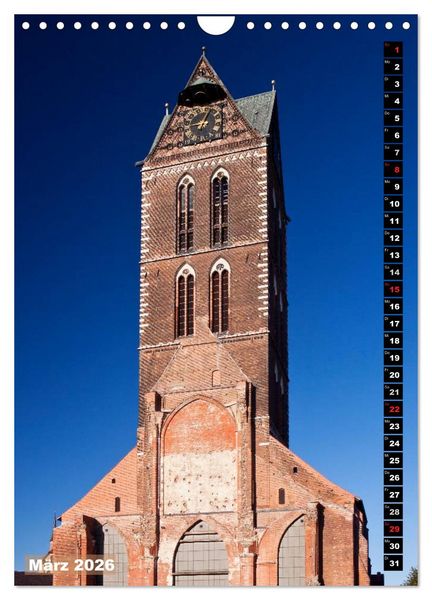 Produktbild: Zauberhaftes Wismar (Wandkalender 2026 DIN A4 hoch), CALVENDO Monatskalender