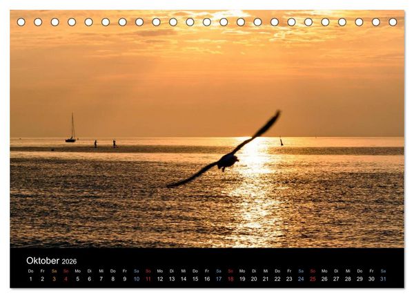 Produktbild: Warnem&uuml;nde - Maritime Landschaften (Tischkalender 2026 DIN A5 quer), CALVENDO Monatskalender