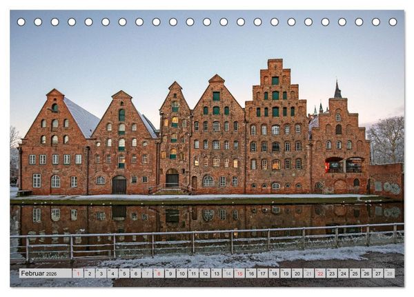 Produktbild: Hansestadt L&uuml;beck (Tischkalender 2026 DIN A5 quer), CALVENDO Monatskalender