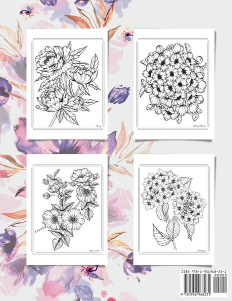 Produktbild: Flowers Coloring Book - a Botanical Adventure for Nature Lovers and Art Enthusiasts