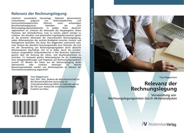 Produktbild: Relevanz der Rechnungslegung