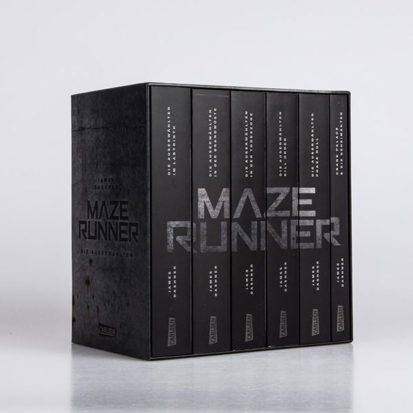 Produktbild: Maze-Runner-Schuber (6 B&auml;nde im Taschenbuch-Schuber inklusive Bonusband mit &raquo;Crank Palace&laquo; und &raquo;Die Geheimakten&laquo;)