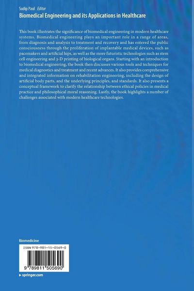 Produktbild: Biomedical Engineering and its Applications in Healthcare