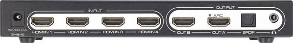 Produktbild: SpeaKa Professional 6 Port HDMI-Matrix-Switch mit Picture in Picture-Funktion, mit Fernbedienung UHD 4K @ 60 Hz