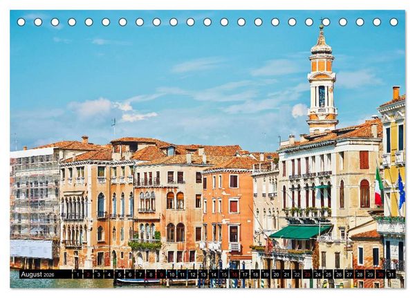 Produktbild: Besuch in Venedig (Tischkalender 2026 DIN A5 quer), CALVENDO Monatskalender