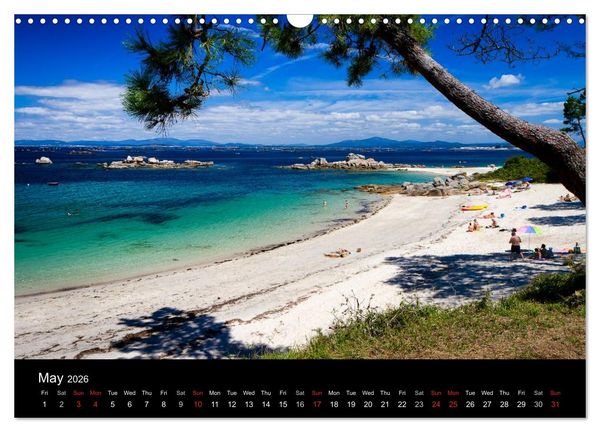 Produktbild: Beaches of Galicia (Wall Calendar 2026 DIN A3 landscape), CALVENDO 12 Month Wall Calendar