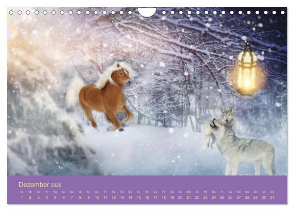 Produktbild: Von der Magie der Pferde (Wandkalender 2026 DIN A4 quer), CALVENDO Monatskalender