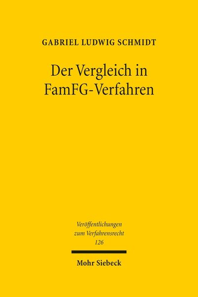 Produktbild: Der Vergleich in FamFG-Verfahren