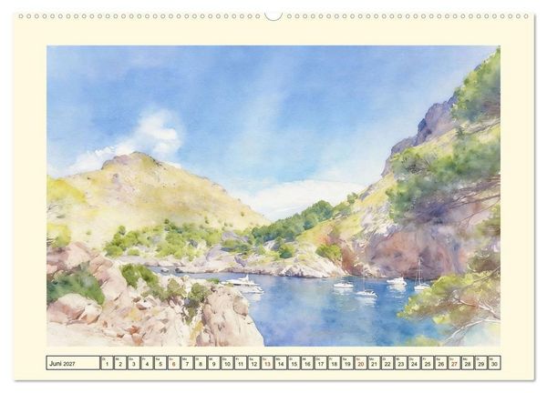 Produktbild: Lieblingsinsel Mallorca (hochwertiger Premium Wandkalender 2027 DIN A2 quer), Kunstdruck in Hochglanz
