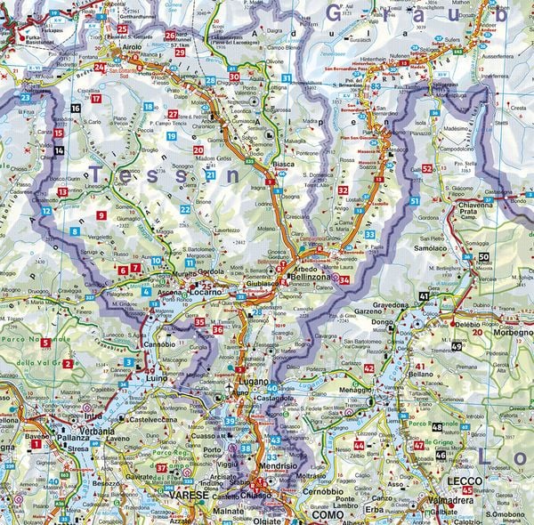 Produktbild: ROTHER Wanderbuch Tessin