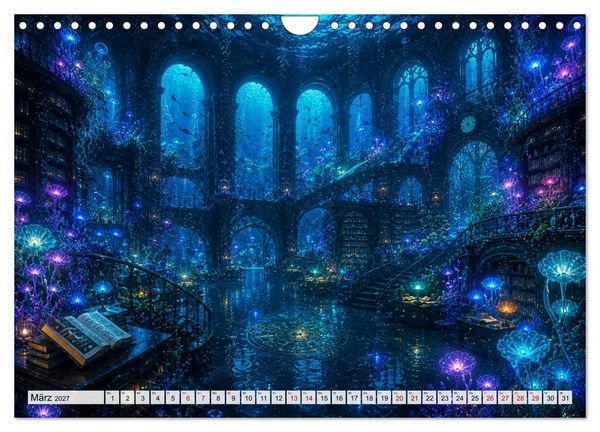 Produktbild: Traumwelten zwischen Zeit und Fantasie (Wandkalender 2027 DIN A4 quer), CALVENDO Monatskalender