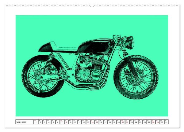 Produktbild: Motor Craft Motorr&auml;der (Wandkalender 2026 DIN A2 quer), CALVENDO Monatskalender