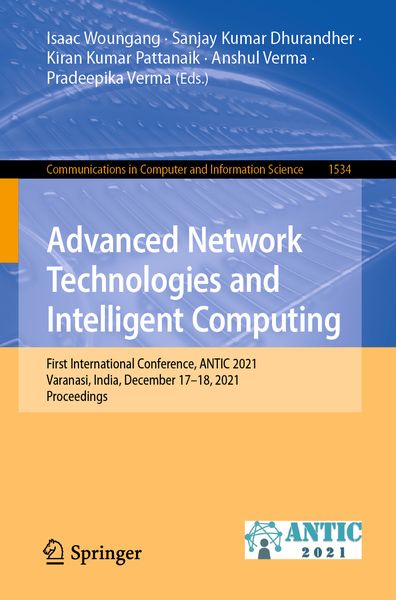 Produktbild: Advanced Network Technologies and Intelligent Computing