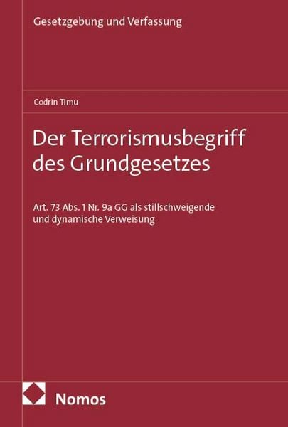 Produktbild: Der Terrorismusbegriff des Grundgesetzes