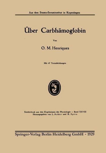 Produktbild: &Uuml;ber Carbh&auml;moglobin