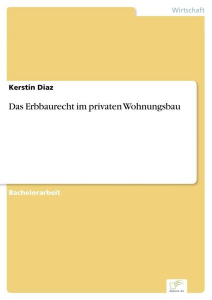 Produktbild: Das Erbbaurecht im privaten Wohnungsbau