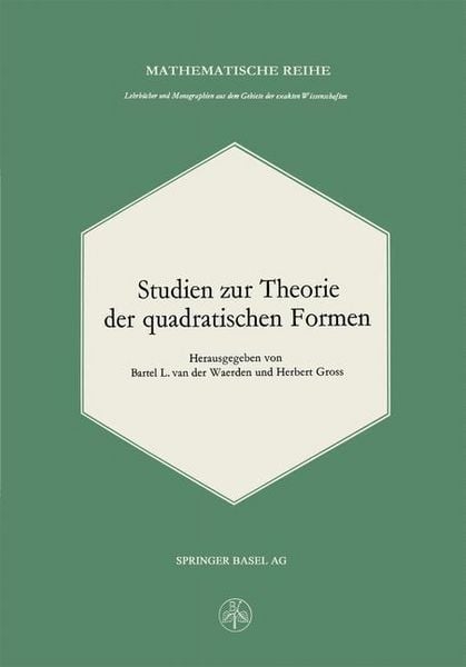 Produktbild: Studien zur Theorie der quadratischen Formen