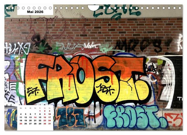 Produktbild: Hamburg Graffiti (Wandkalender 2026 DIN A4 quer), CALVENDO Monatskalender
