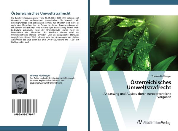 Österreichisches Umweltstrafrecht, Taschenbuch von Thomas Pichlmayer, AV Akademikerverlag, 9783639677867