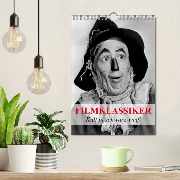 Produktbild: Filmklassiker - Kult in schwarz-wei&szlig; (Wandkalender 2026 DIN A4 hoch), CALVENDO Monatskalender