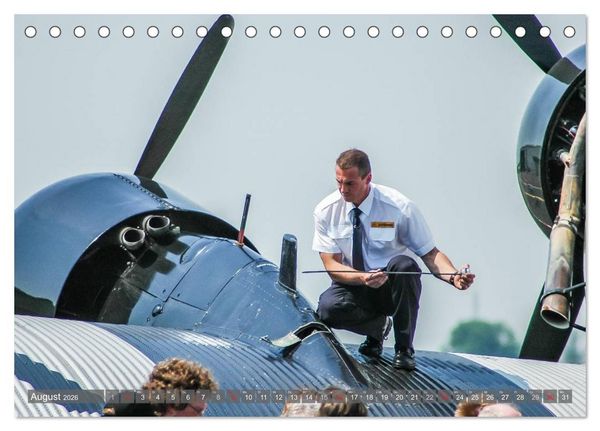 Produktbild: JU 52 - Zwischen Himmel und Erde (Tischkalender 2026 DIN A5 quer), CALVENDO Monatskalender