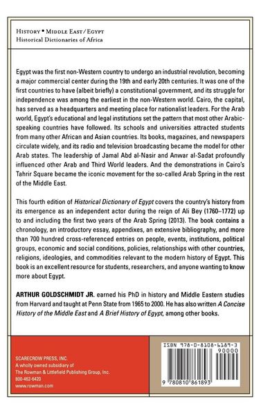 Produktbild: Historical Dictionary of Egypt