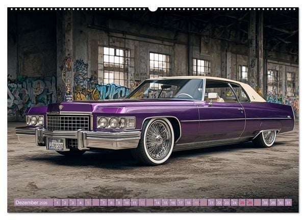 Produktbild: Amerikas rollende Legenden &ndash; Retro-Design trifft Nostalgie (hochwertiger Premium Wandkalender 2026 DIN A2 quer), Kunstdruck in Hochglanz