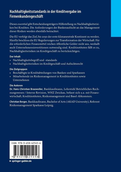 Produktbild: Nachhaltigkeitsstandards in der Kreditvergabe im Firmenkundengesch&auml;ft