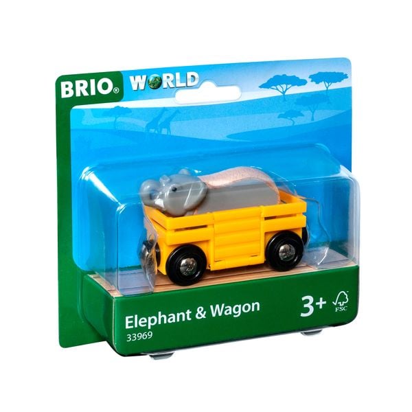 BRIO - Tierwaggon Elefant
