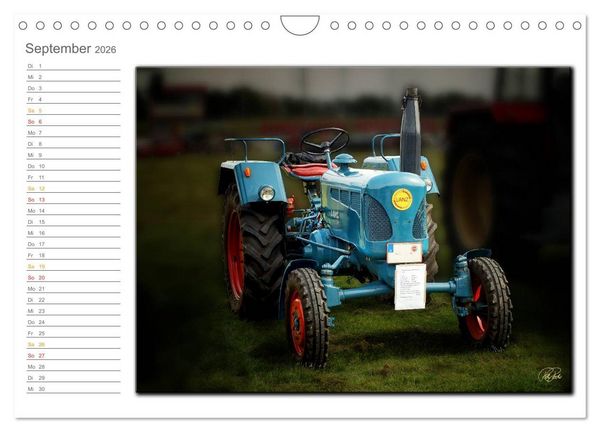 Produktbild: Oldtimer - geliebte Trecker (Wandkalender 2026 DIN A4 quer), CALVENDO Monatskalender
