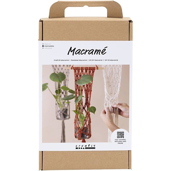 Produktbild: Creativ Company DIY Sets Macram&eacute; Kreativ Set Macram&eacute;, Blumenaufh&auml;nger, Kreativ Box