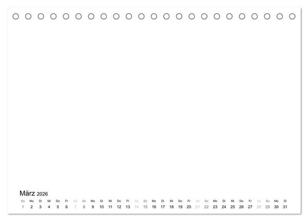 Produktbild: Bastelkalender - Weiss (Tischkalender 2026 DIN A5 quer), CALVENDO Monatskalender