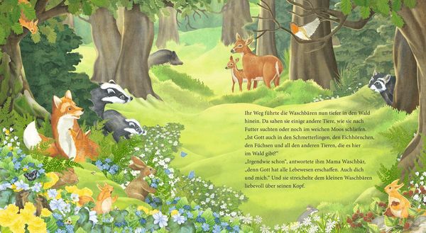 Produktbild: Der kleine Waschb&auml;r fragt nach Gott &ndash; ein Bilderbuch f&uuml;r Kinder ab 2 Jahren