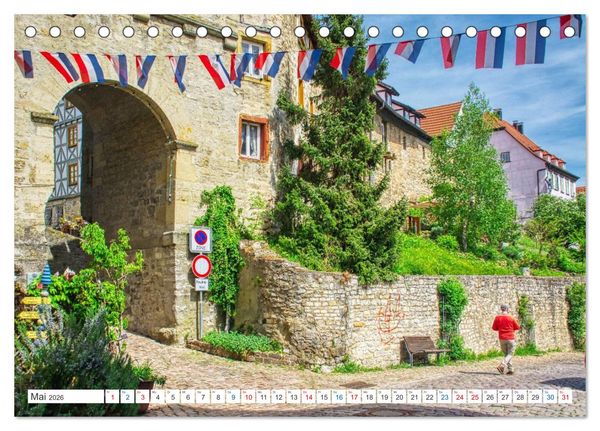 Produktbild: Bad Wimpfen - Kurstadt am Neckar (Tischkalender 2026 DIN A5 quer), CALVENDO Monatskalender