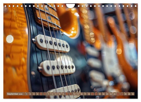 Produktbild: Wegbegleiter Gitarre (Wandkalender 2026 DIN A4 quer), CALVENDO Monatskalender