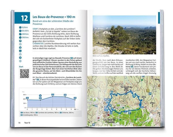 Produktbild: KOMPASS Wanderf&uuml;hrer Provence, 55 Touren mit Extra-Tourenkarte