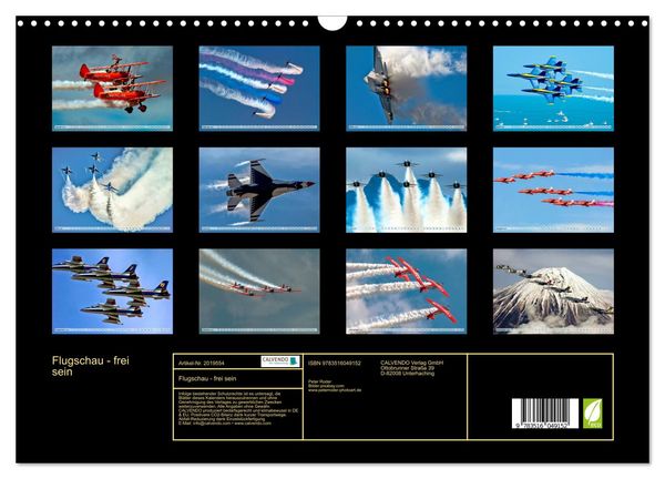 Produktbild: Flugschau - frei sein (Wandkalender 2026 DIN A3 quer), CALVENDO Monatskalender