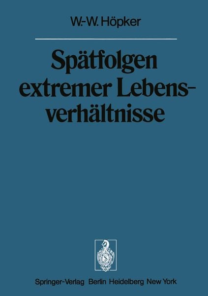 Produktbild: Sp&auml;tfolgen extremer Lebensverh&auml;ltnisse