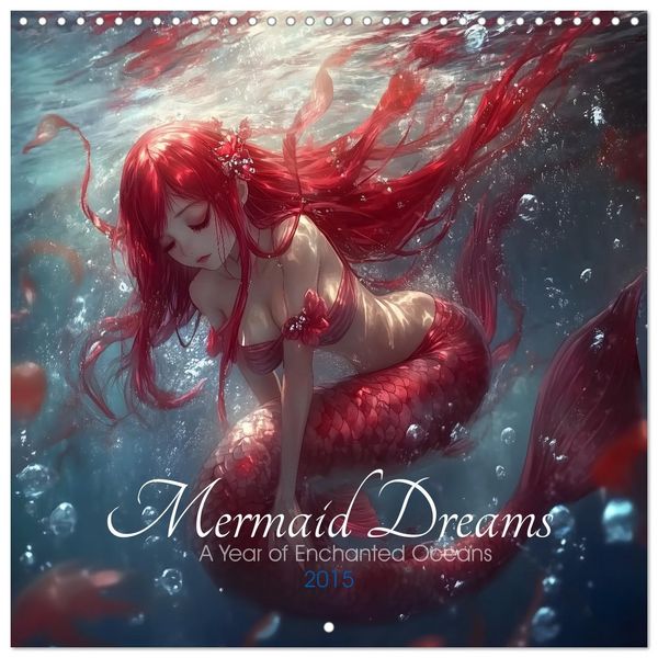 Produktbild: Mermaid Dreams - A Year of Enchanted Oceans (Wall Calendar 2026 12 &times; 12 Inch) CALVENDO 12 Month Wall Calendar