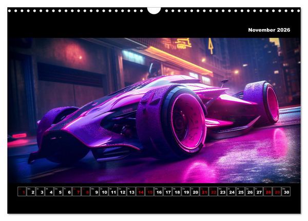 Produktbild: Surreale Cyber Cars (Wandkalender 2026 DIN A3 quer), CALVENDO Monatskalender